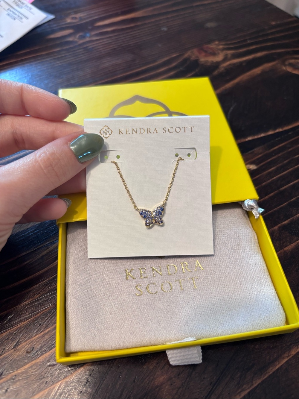 NEW Kendra Scott Lillia Butterfly Necklace - Picture 3 of 3
